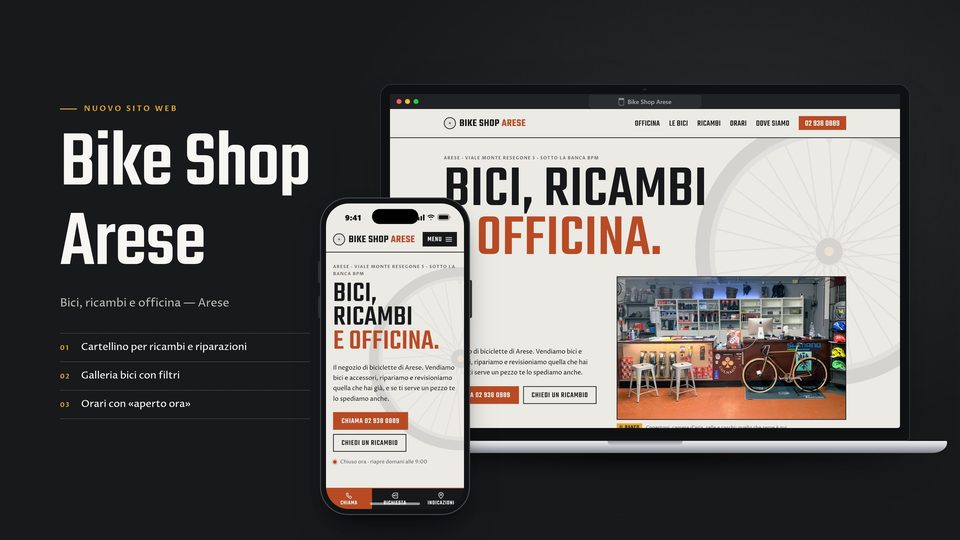 Anteprima del sito Bike Shop Arese