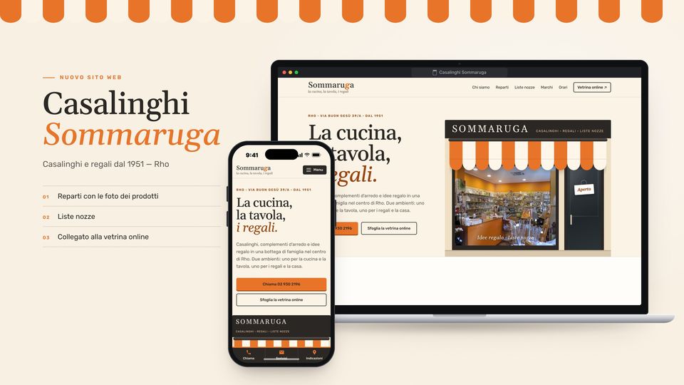 Anteprima del sito Casalinghi Sommaruga