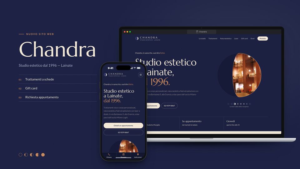 Anteprima del sito Chandra