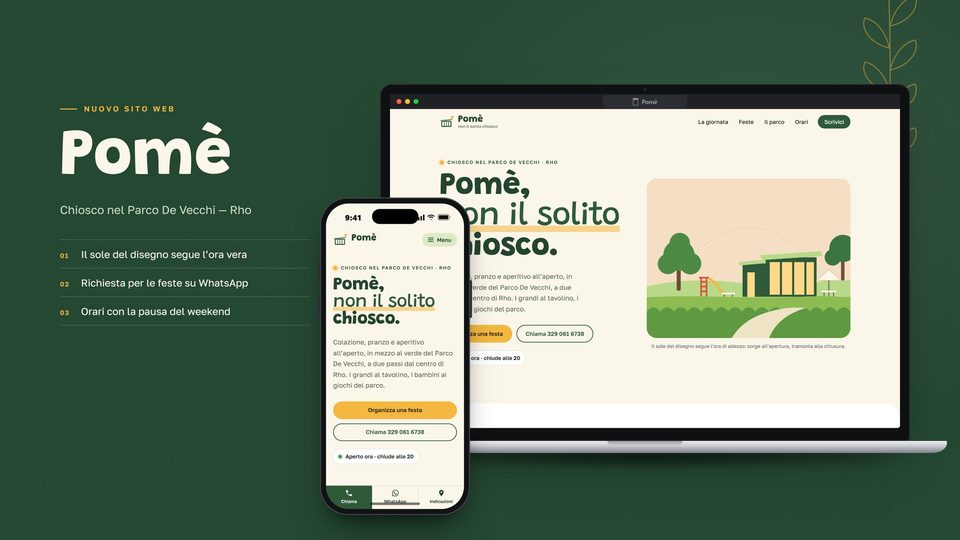Anteprima del sito Pomè