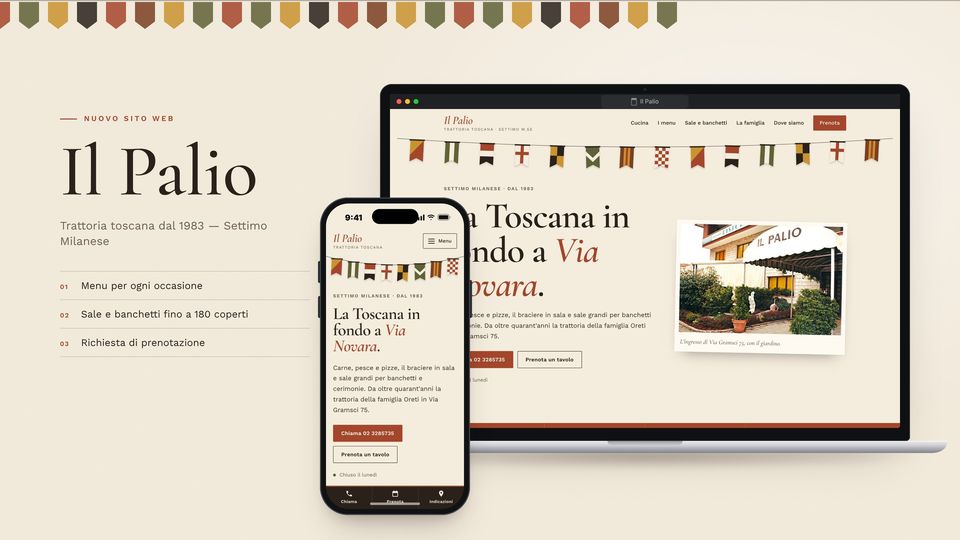 Anteprima del sito Ristorante Il Palio