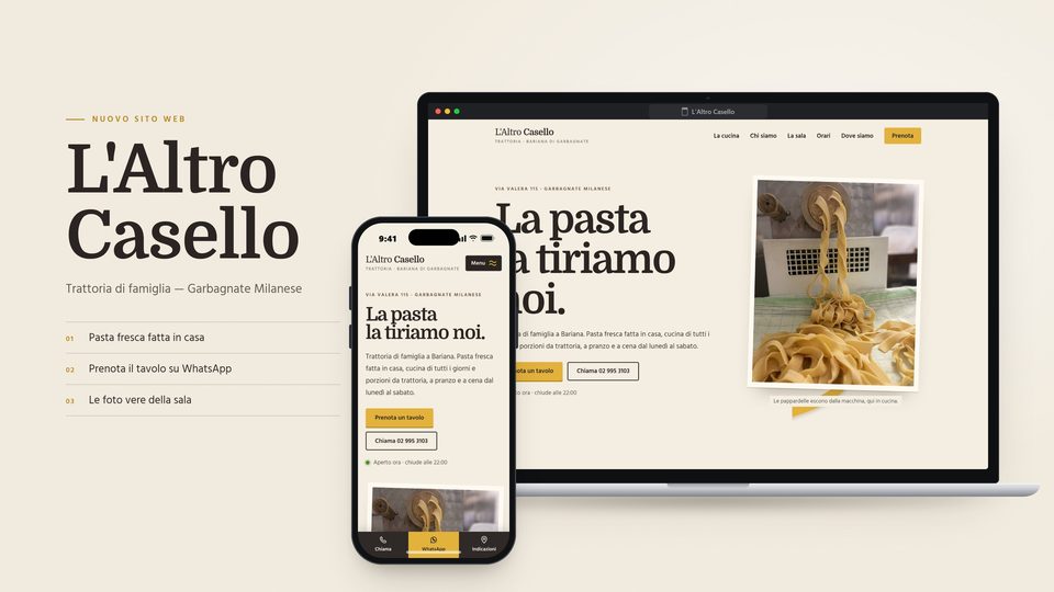 Anteprima del sito L'Altro Casello