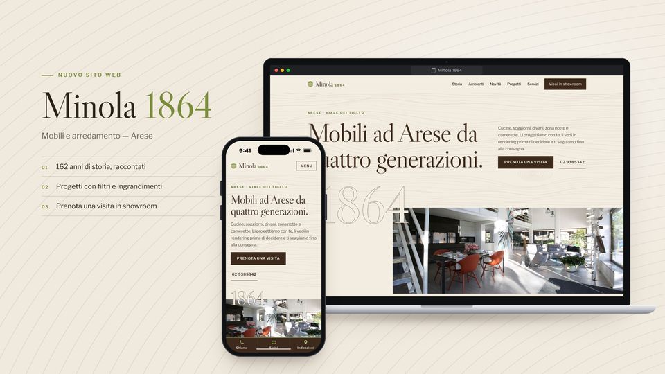 Anteprima del sito Minola 1864