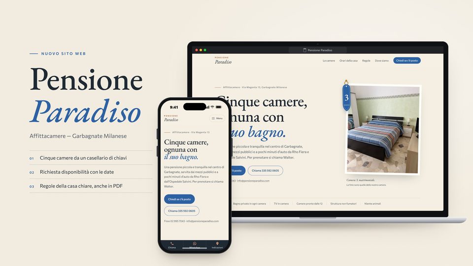 Anteprima del sito Pensione Paradiso