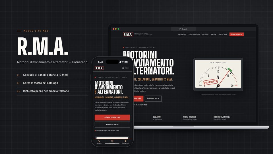Anteprima del sito R.M.A.