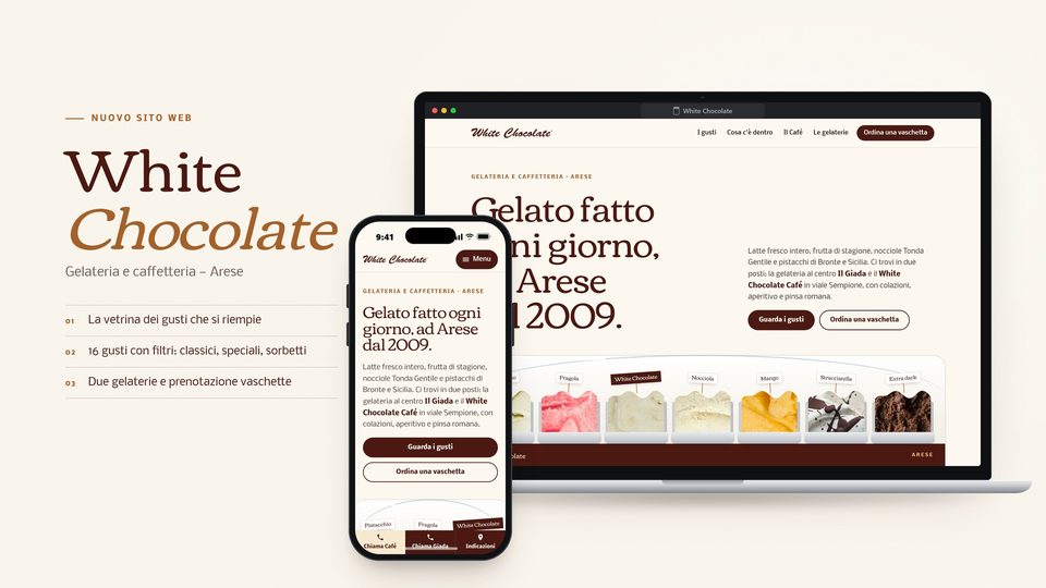 Anteprima del sito White Chocolate